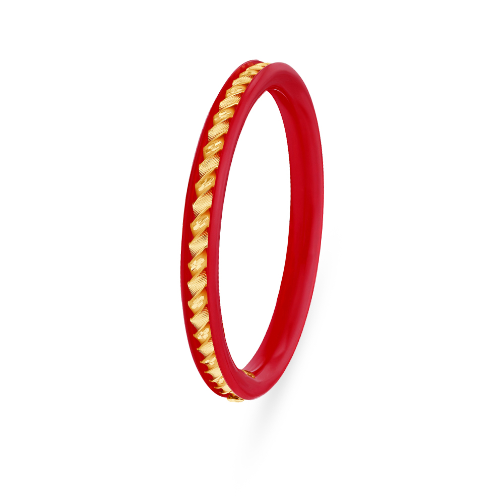 Crimson Radiance Gold Pola Bangle,,hi-res image number null