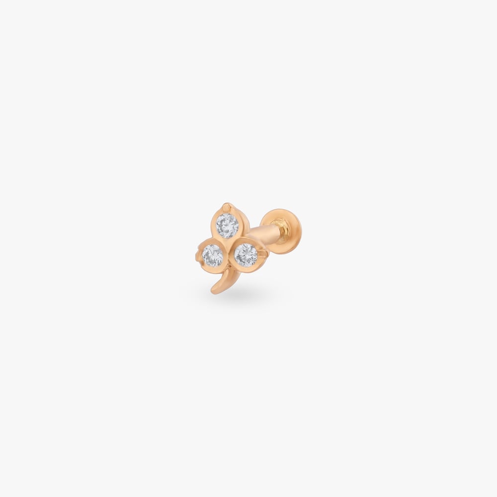 Petite Blossom Diamond Nose Pin,,hi-res image number null