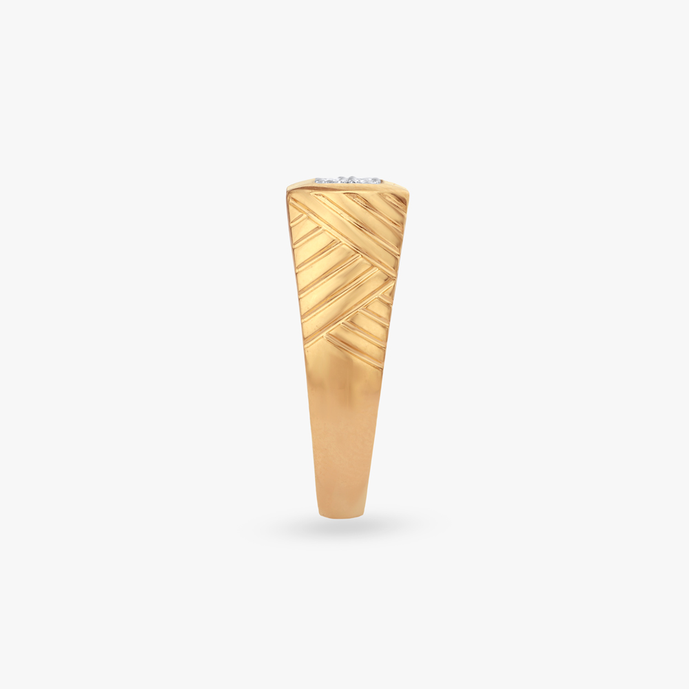 Classic Rectangular Diamond Ring For Men,,hi-res image number null