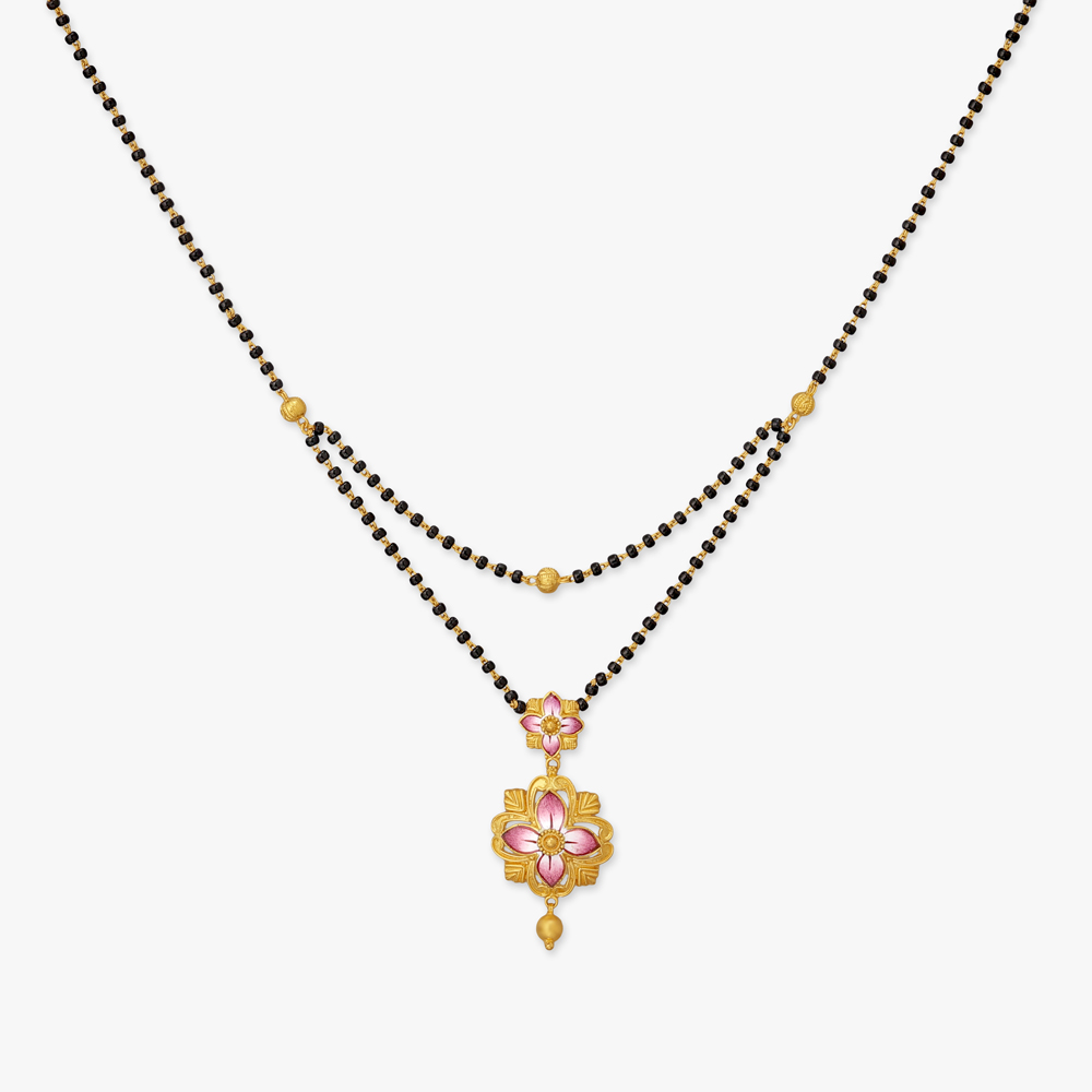 Floral Reverie Gold Mangalsutra,,hi-res image number null