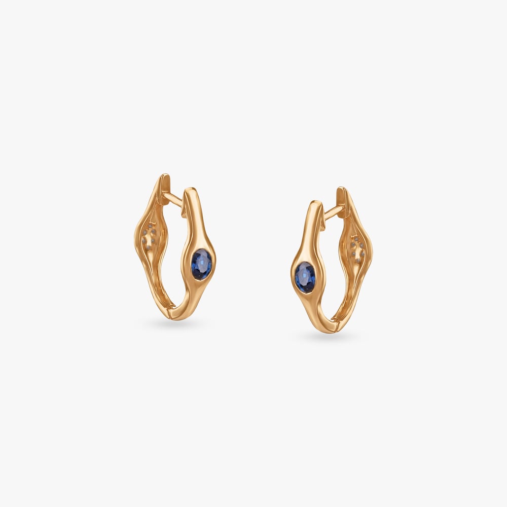 Twilight Twist Diamond Hoop Earrings,,hi-res image number null