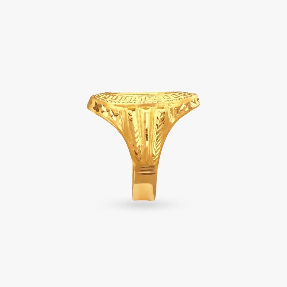Imperial Dial Gold Ring for Men,,hi-res image number null