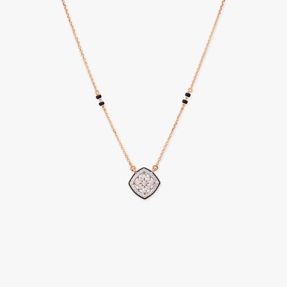 Bloom Frame Diamond Mangalsutra,,hi-res image number null