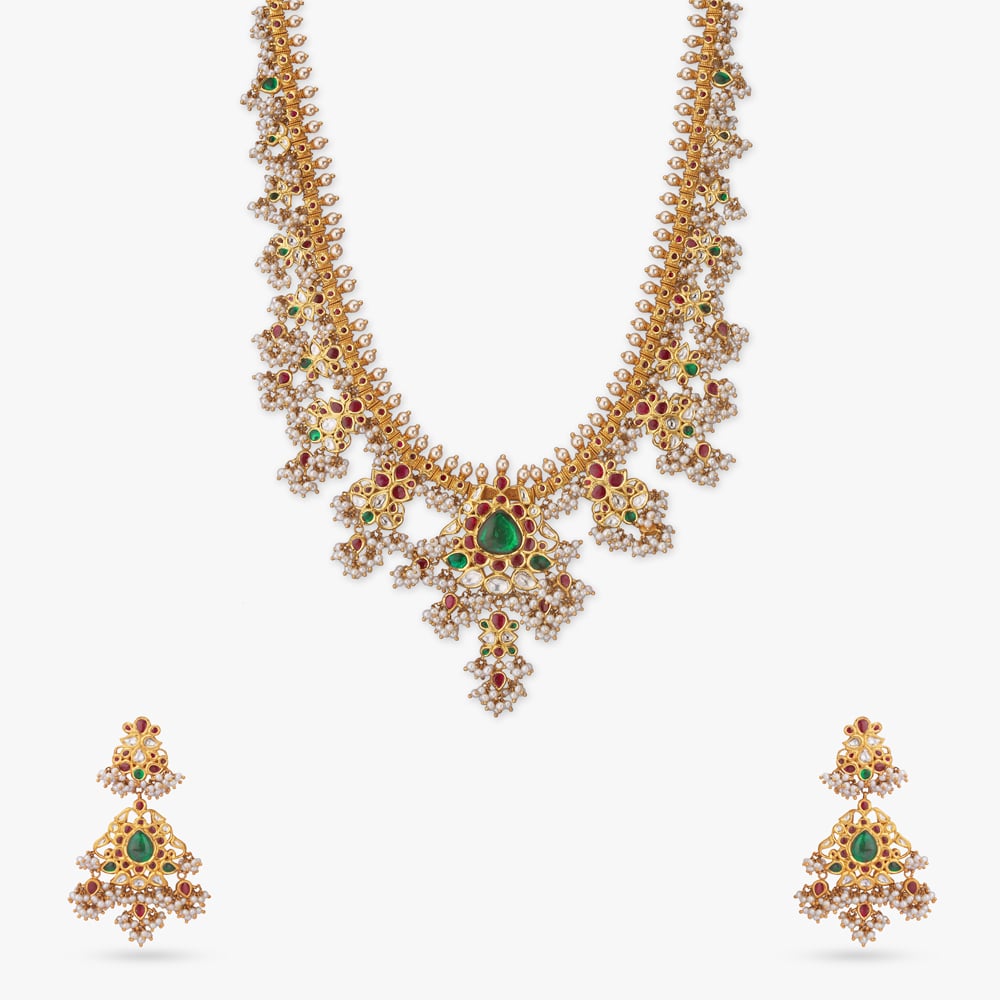 Pearl Bridal Necklace Set,,hi-res image number null