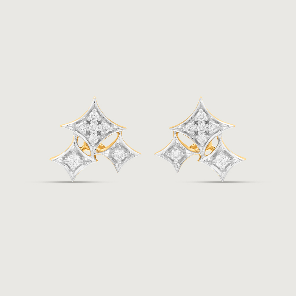 Starlit Cascade Diamond Drop Earrings,,hi-res image number null