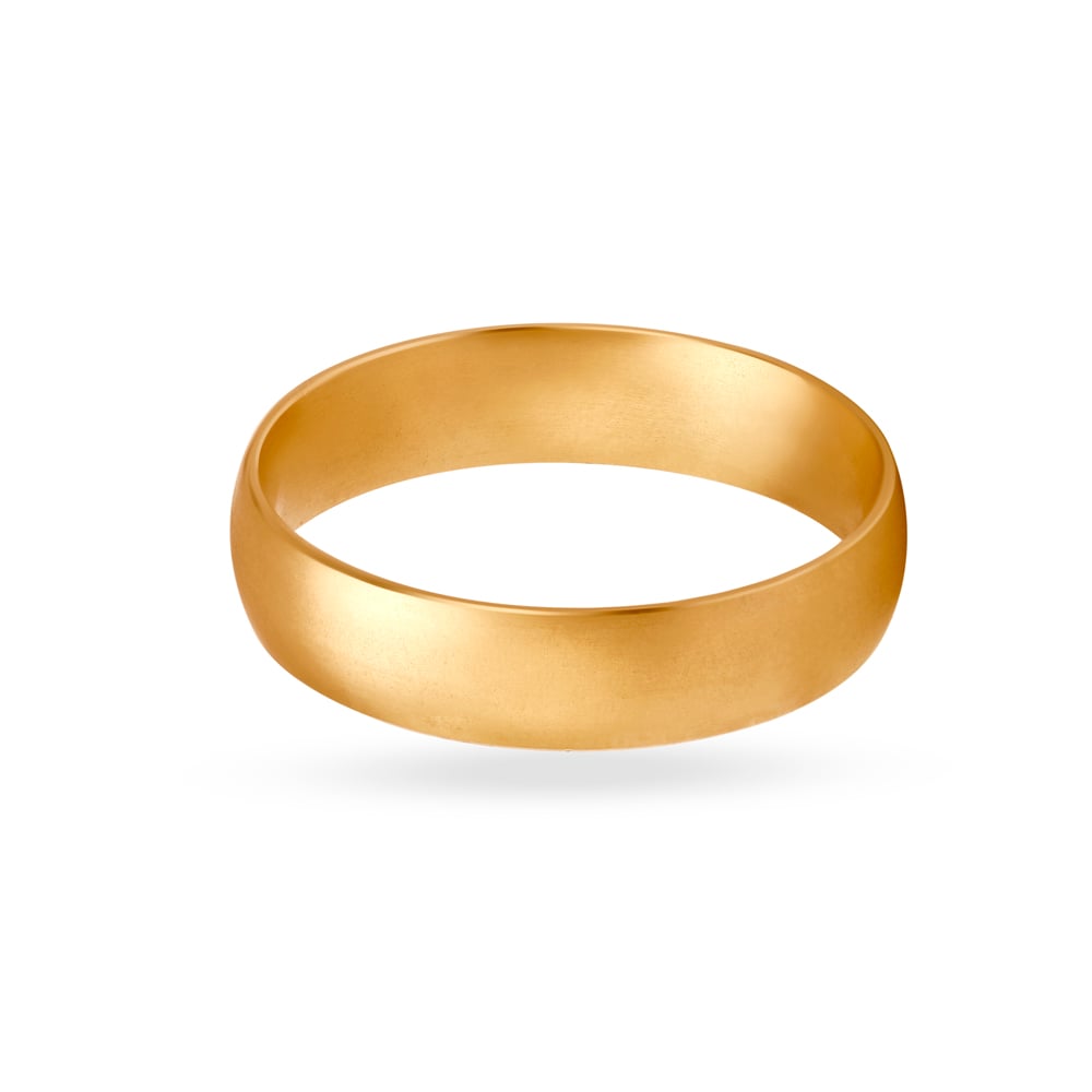 Classy Multifinish Gold Finger Ring for Men,,hi-res image number null