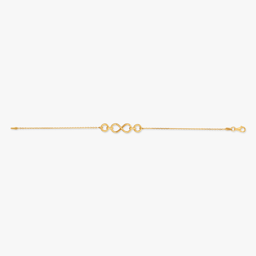 Infinite Loop Gold Bracelet,,hi-res image number null