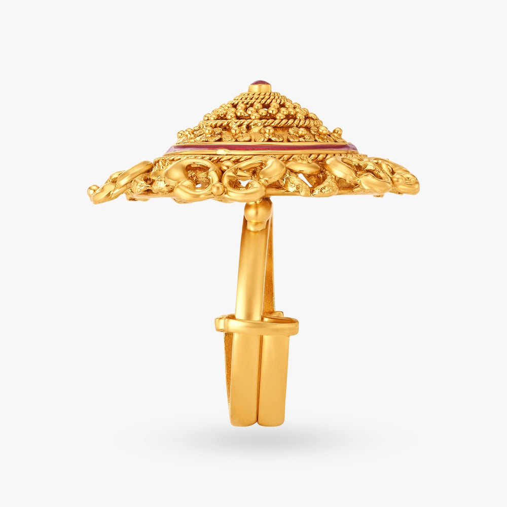 Floral Fantasies Finger Ring with Ras Rawa,,hi-res image number null