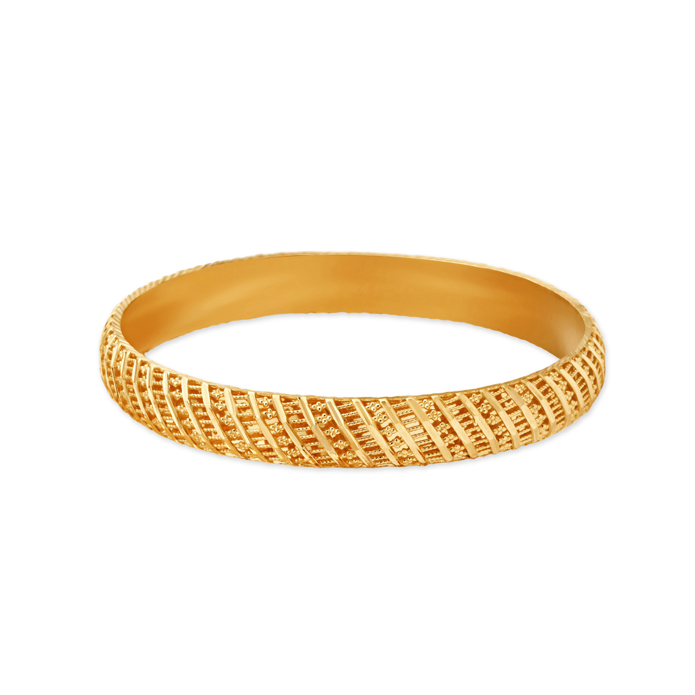 Astounding 22 Karat Yellow Gold Beaded Bangle,,hi-res image number null