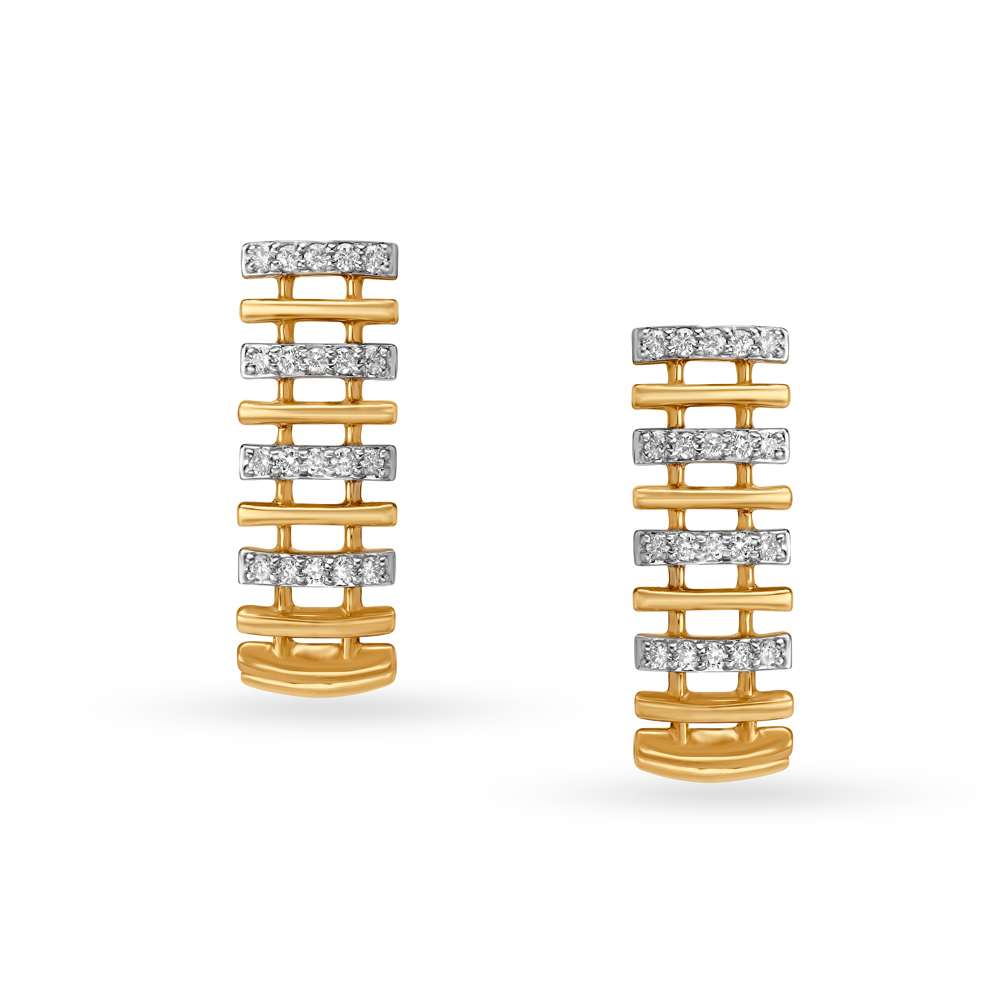 14KT Yellow Gold Stud Earrings for the Nonchalant,,hi-res image number null