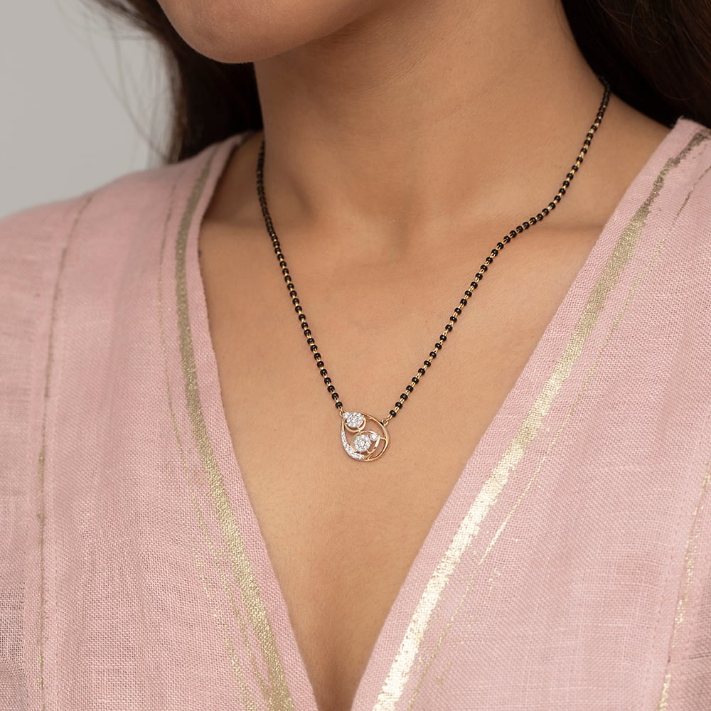Bonded Forever Gold & Diamond Mangalsutra,,hi-res image number null