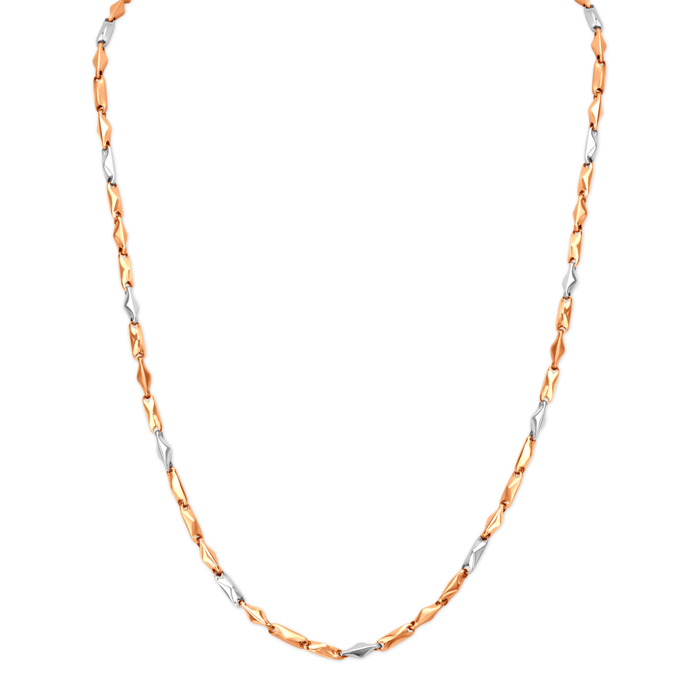 Modern Dual Tone Gold Chain For Men,,hi-res image number null
