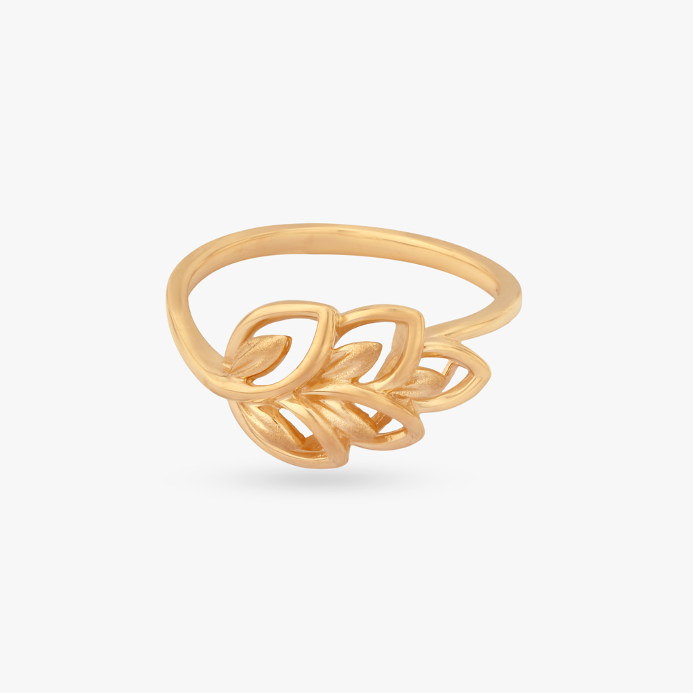 Flowing Leaves Gold Ring,,hi-res image number null