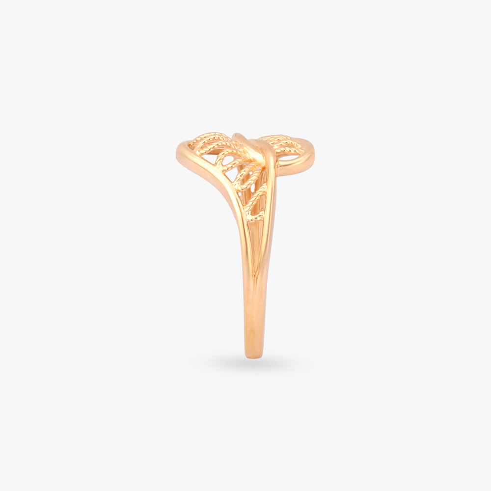 Petal Arc Gold Ring,,hi-res image number null