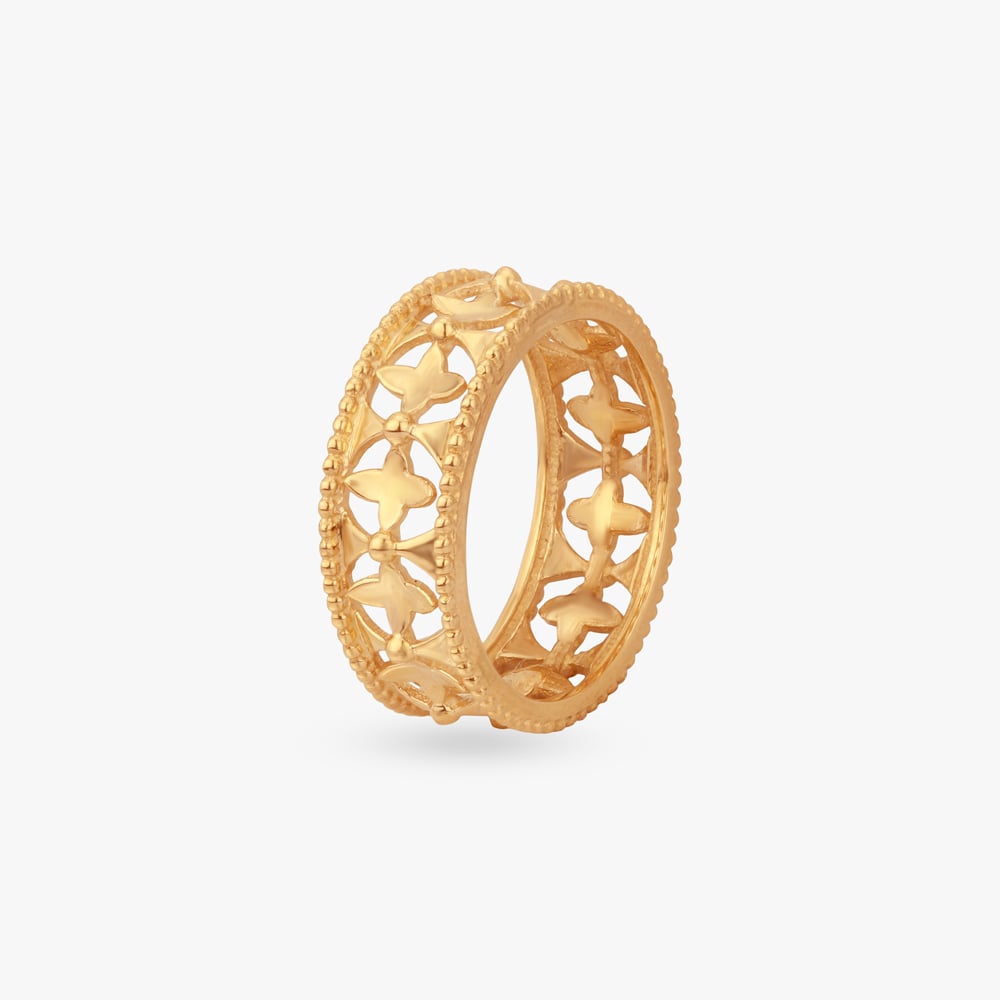 Floral Filigree Gold Ring,,hi-res image number null