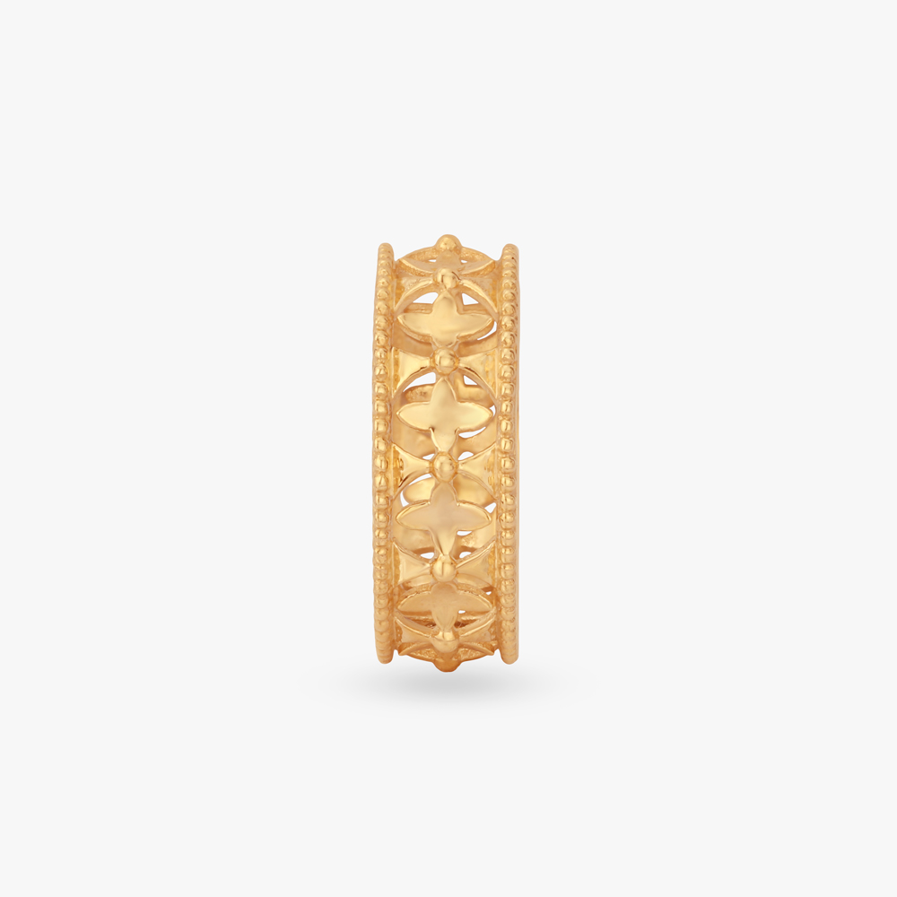 Floral Filigree Gold Ring,,hi-res image number null