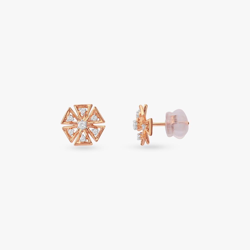 Starlit Spark Diamond Stud Earrings,,hi-res image number null