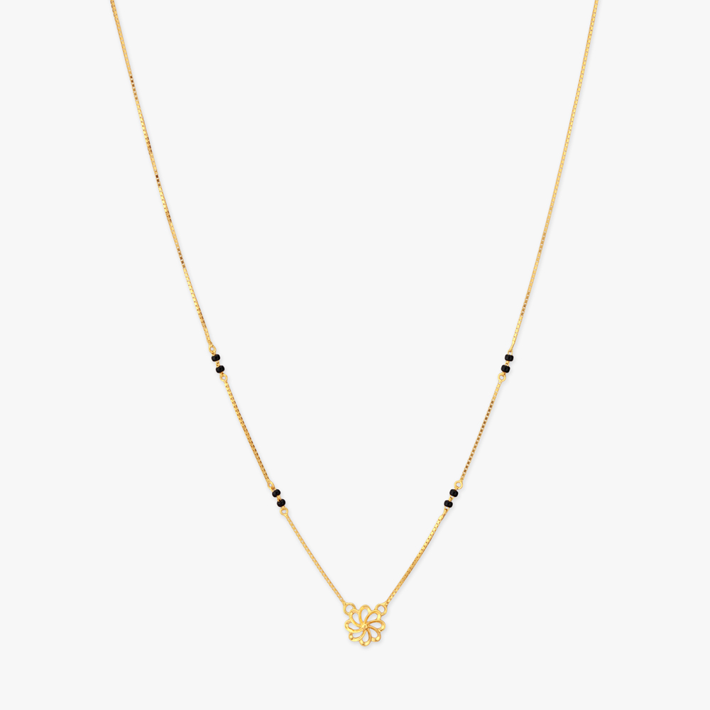 Looped Blossom Gold Mangalsutra,,hi-res image number null
