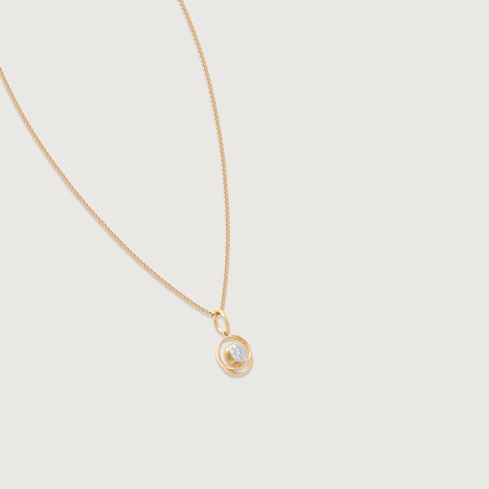 Dotted Shine Diamond Pendant,,hi-res image number null
