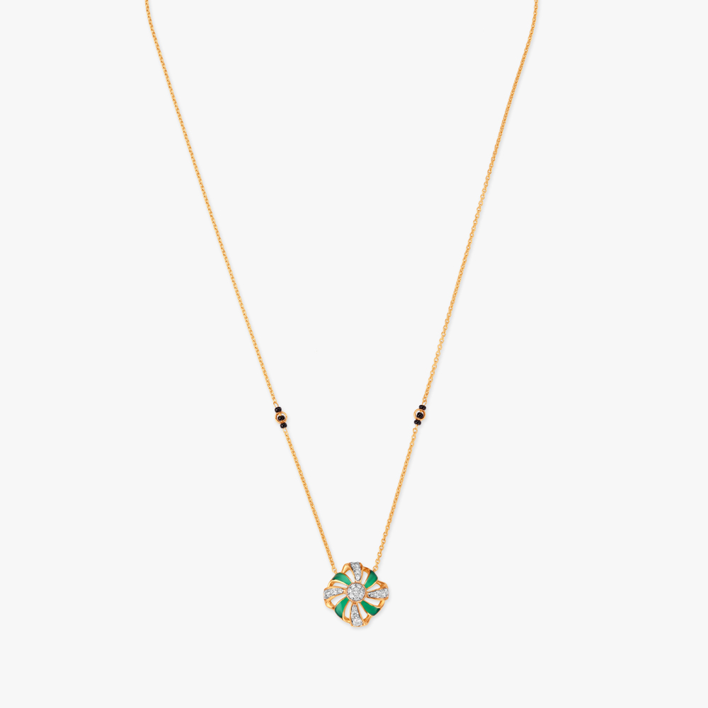 Petal Radiance Diamond Mangalsutra,,hi-res image number null