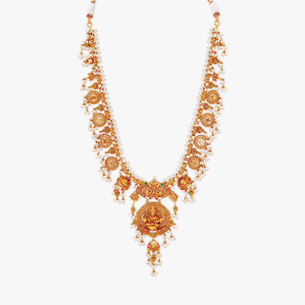 Embellished Gold Guttapusalu Haram,,hi-res image number null
