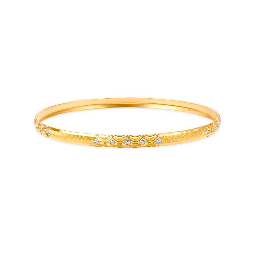 Charming Sleek Gold Bangle,,hi-res image number null