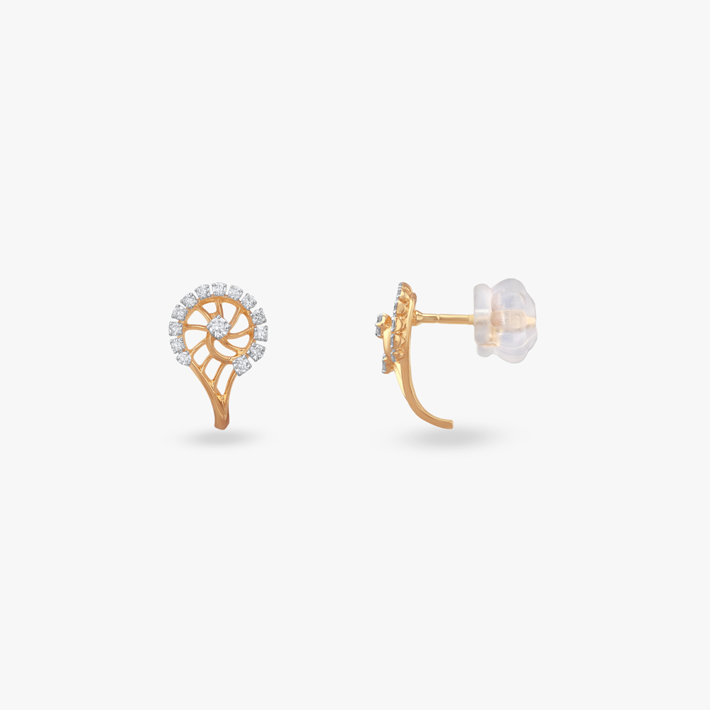 

Sparkling Dawn Diamond Hoop Earrings