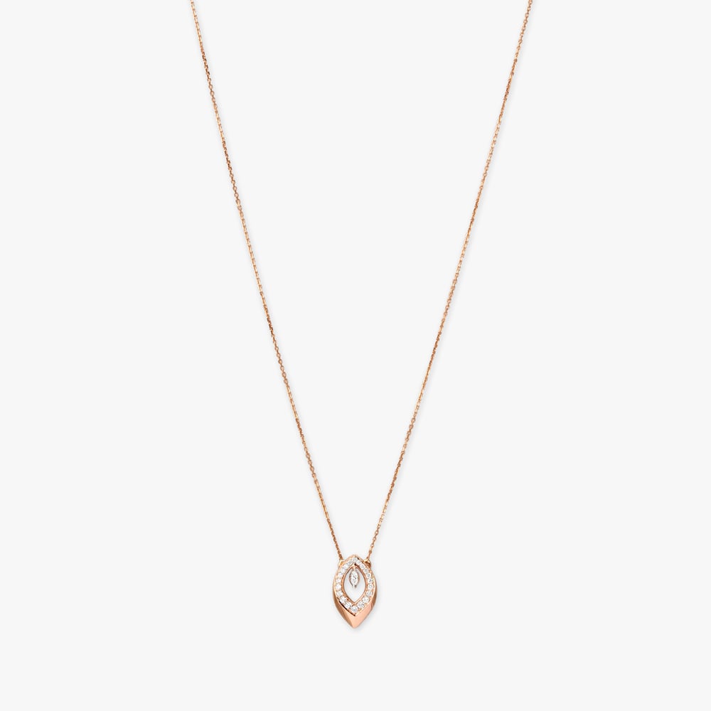 

Chic Elegance Diamond Pendant with Chain and Earrings Set