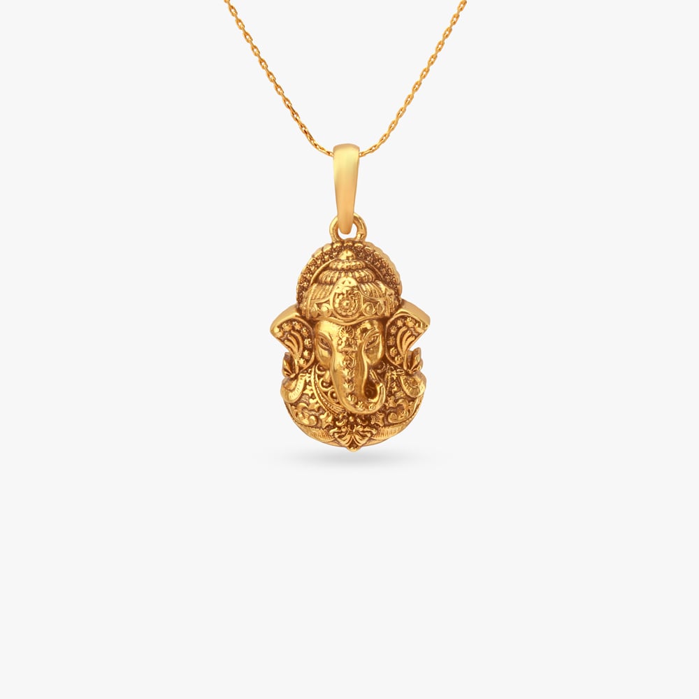 

Ganesha Aura Gold Pendant