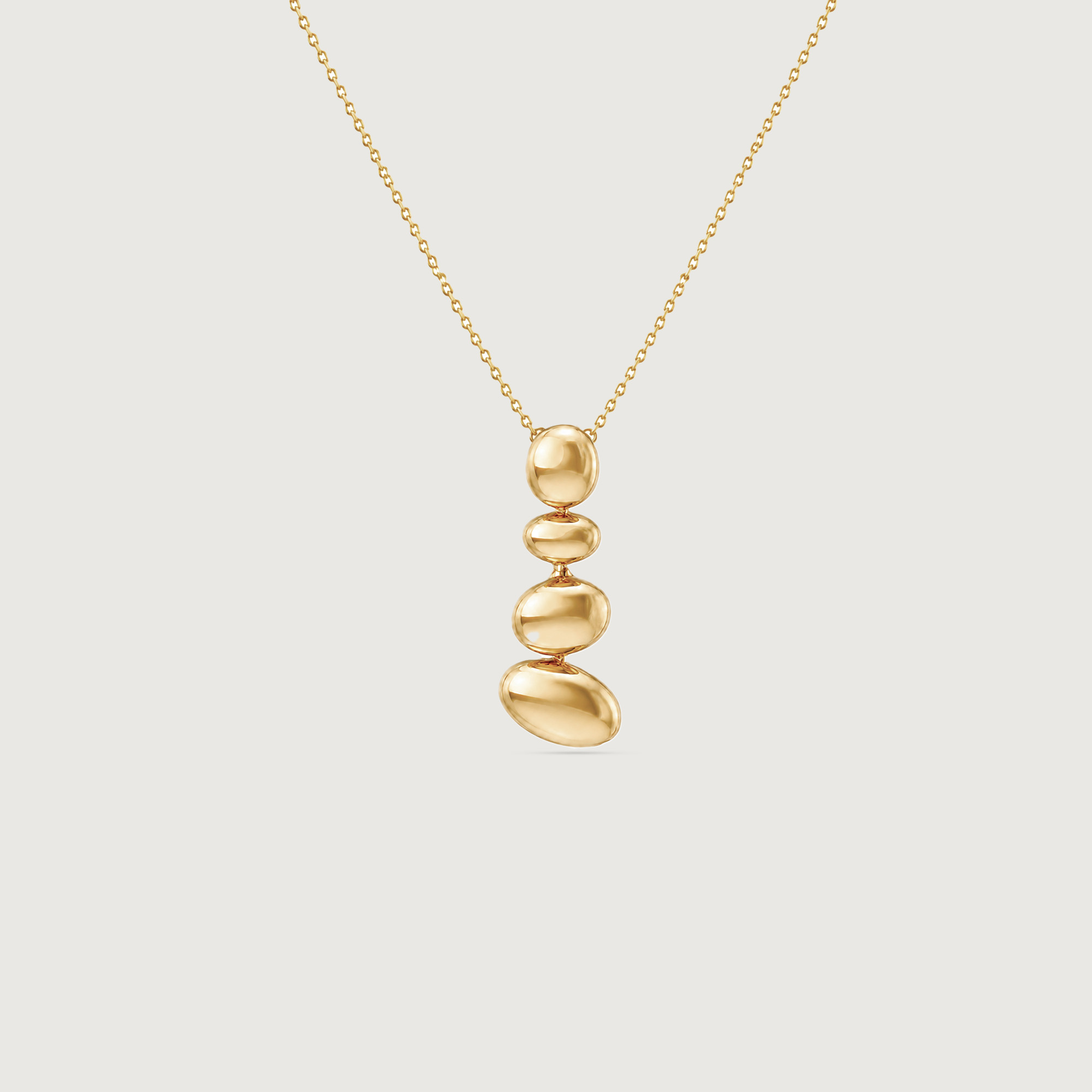 Balanced Pebble Gold Pendant,,hi-res image number null
