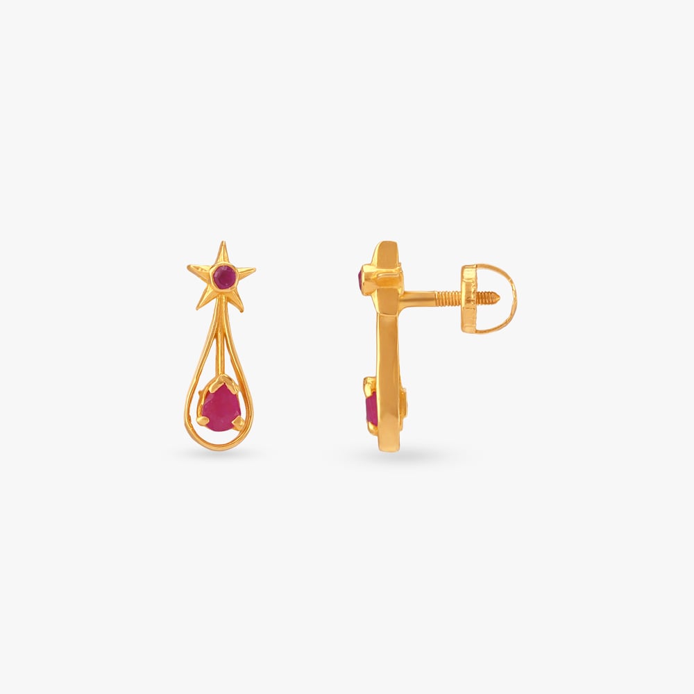 Starfire Drop Stud Earrings for Kids,,hi-res image number null