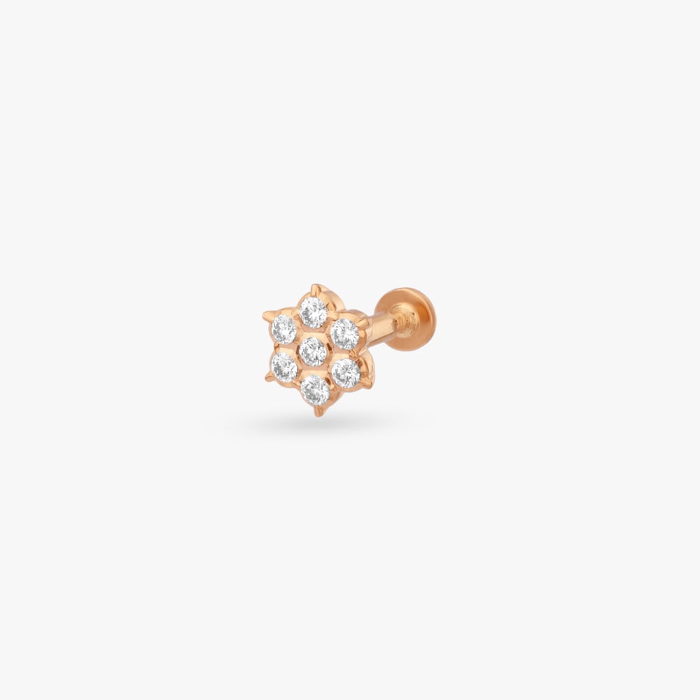 Sparkle Burst Diamond Nose Pin,,hi-res image number null