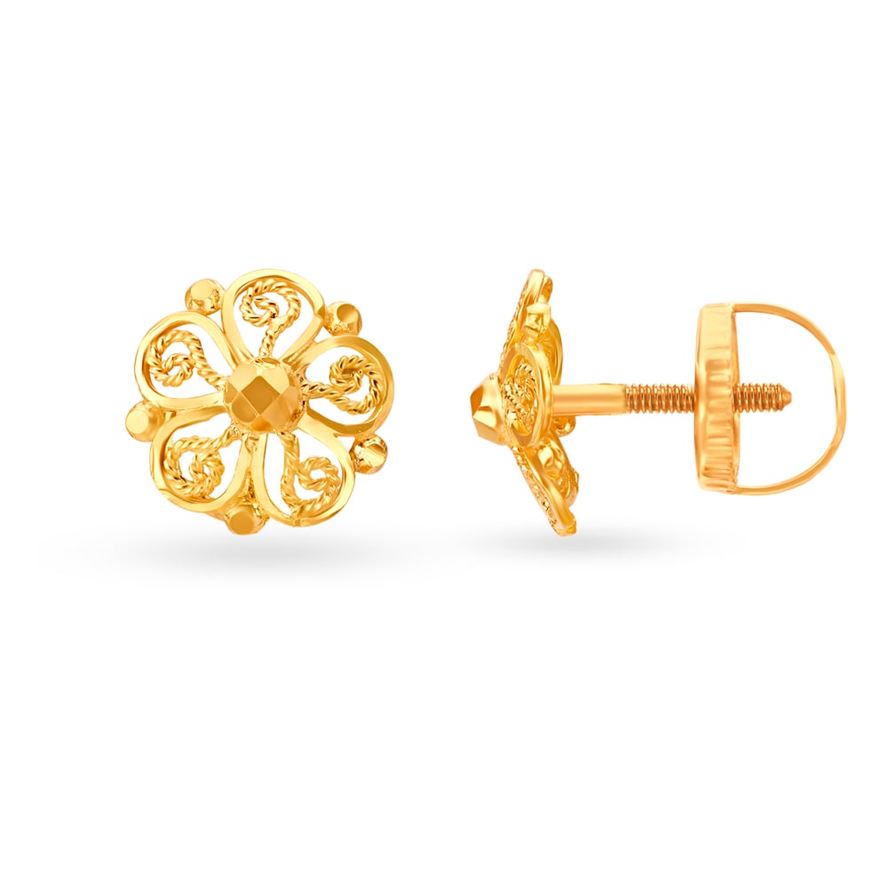 Ornate Floral Jhumkas,,hi-res image number null