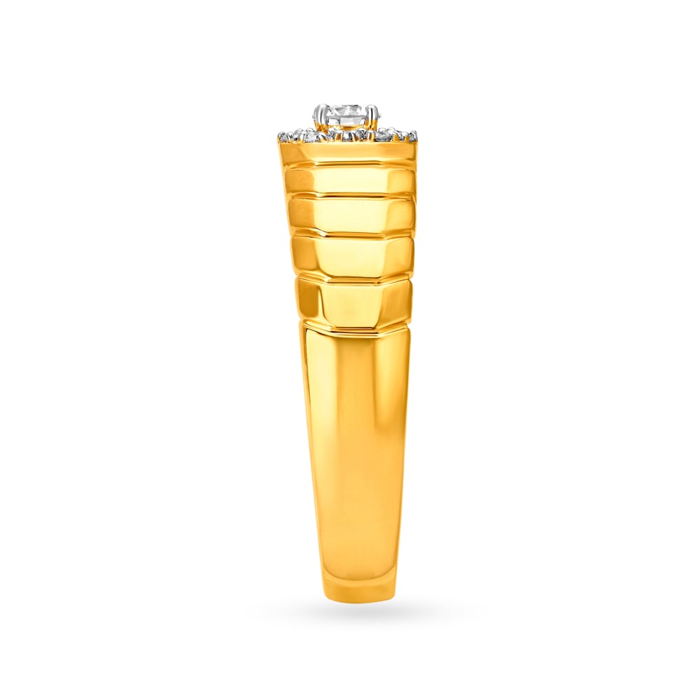 Dazzling Minimal Diamond Ring for Men,,hi-res image number null