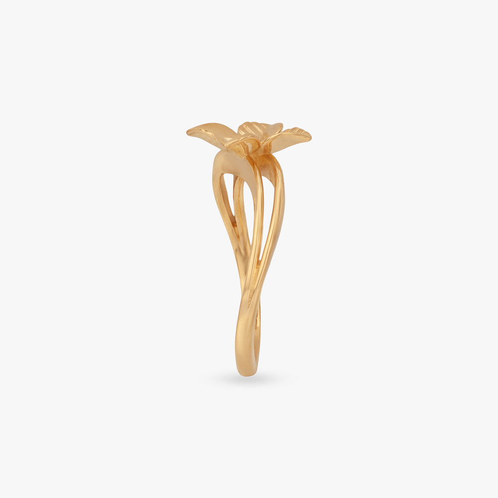 Delicate Petal Gold Ring,,hi-res image number null