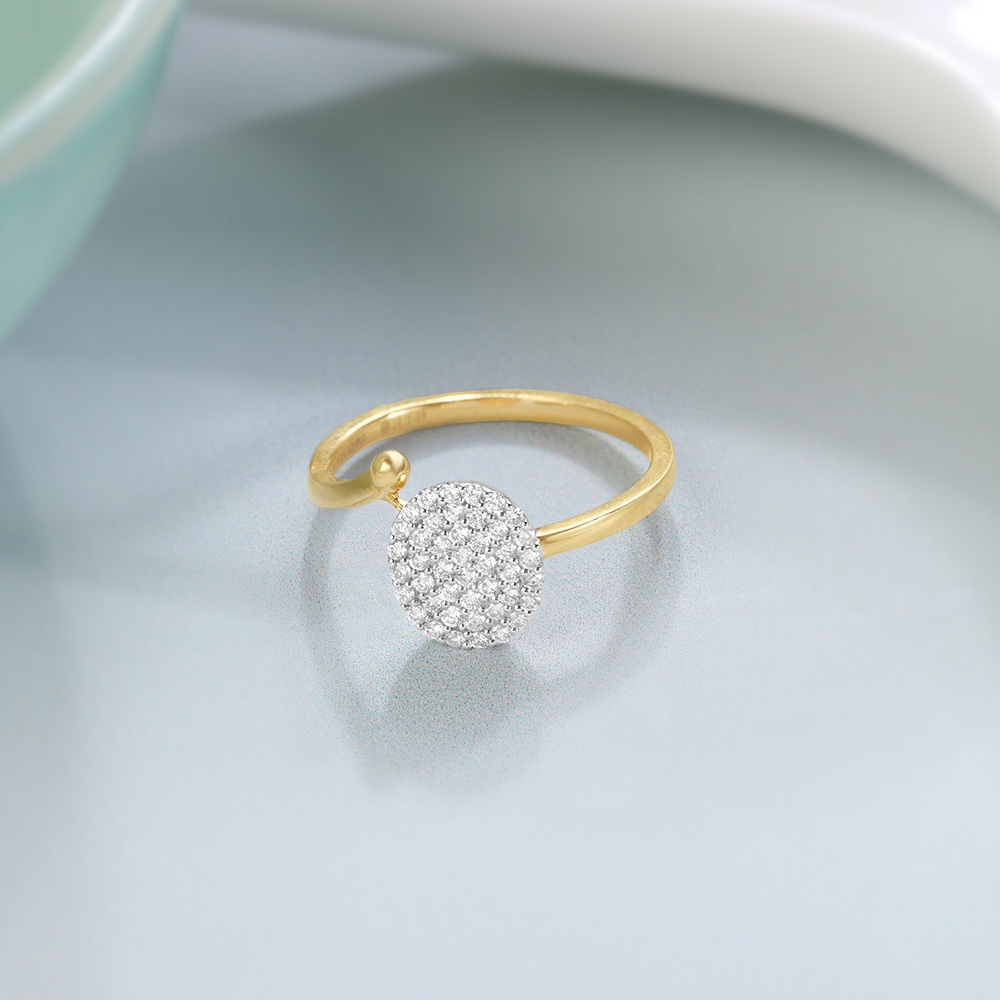 Glowing Halo 14KT Gold & Diamond Ring,,hi-res image number null