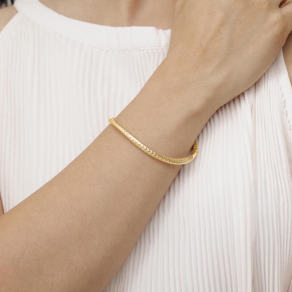 Fierce Weave Gold Bangle,,hi-res image number null