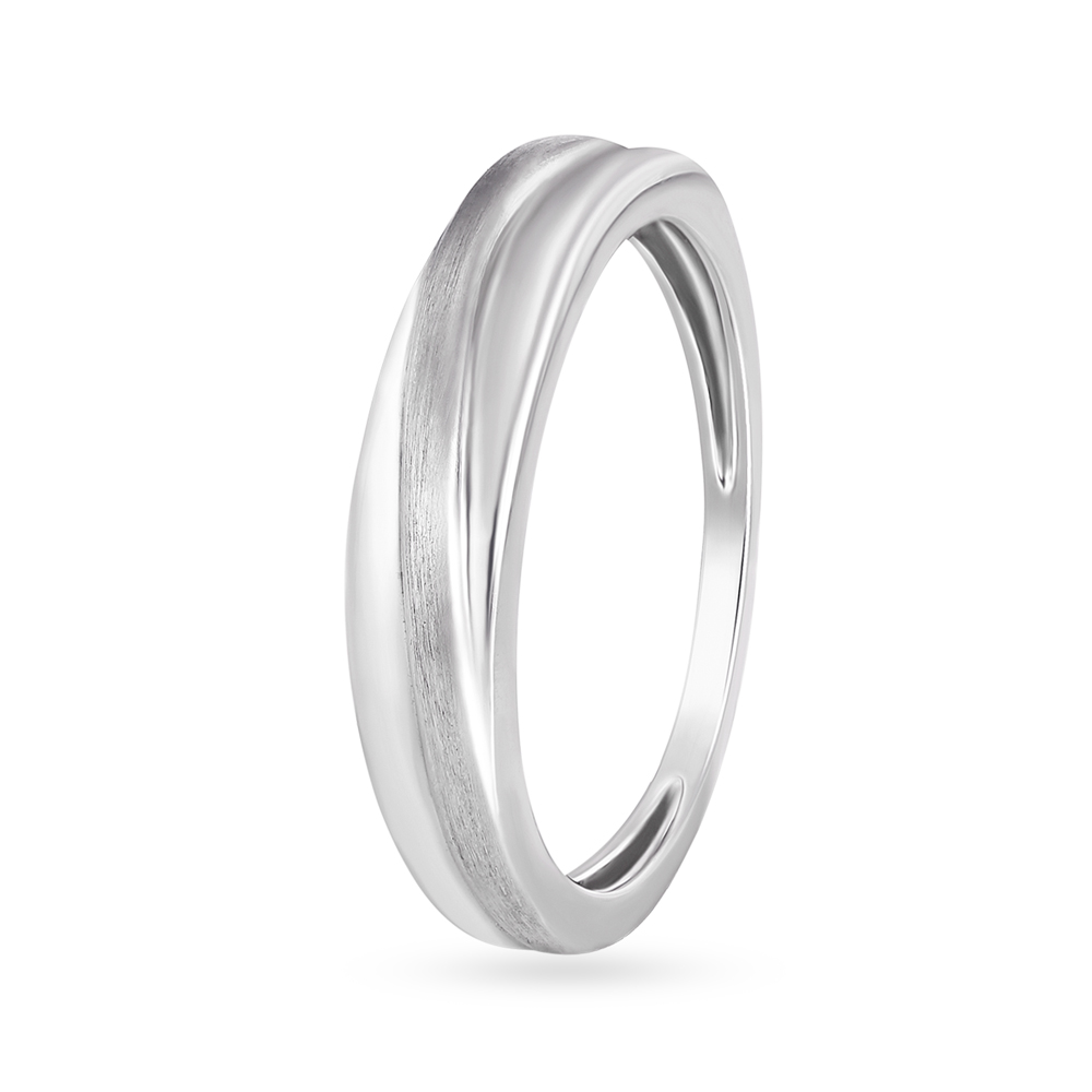 Vogueish Charm Platinum Ring For Men