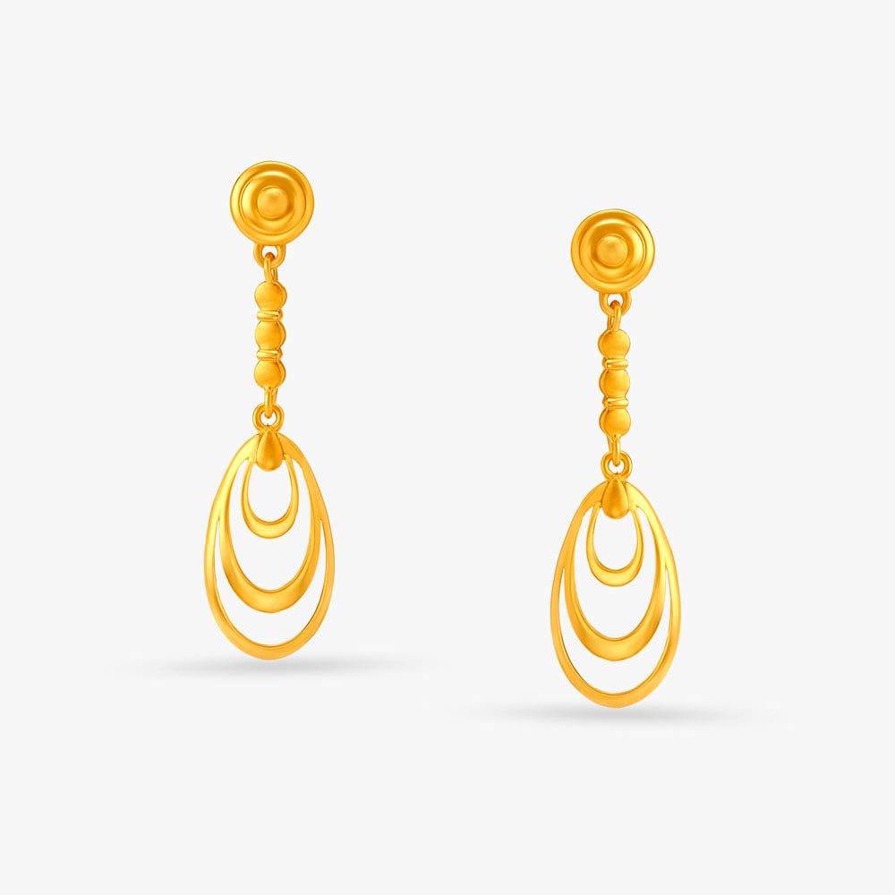 Modish Tiered Drop Earrings,,hi-res image number null