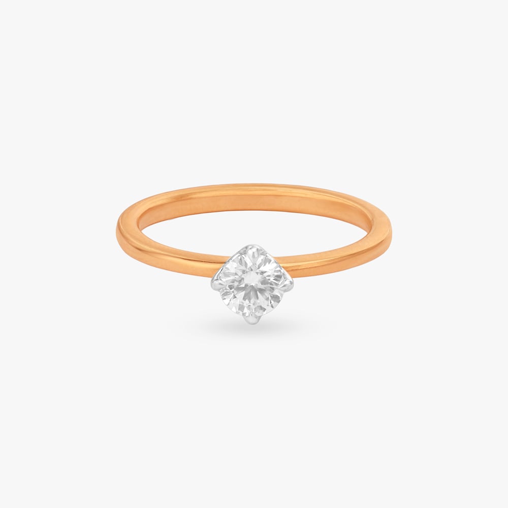 Regal Bloom Solitaire Ring,,hi-res image number null