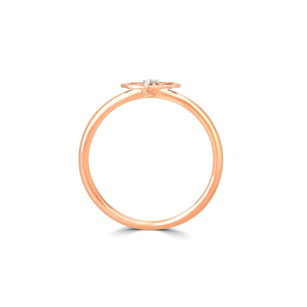 14KT Yellow Gold Golden Spiral Essence Diamond Finger Ring,,hi-res image number null