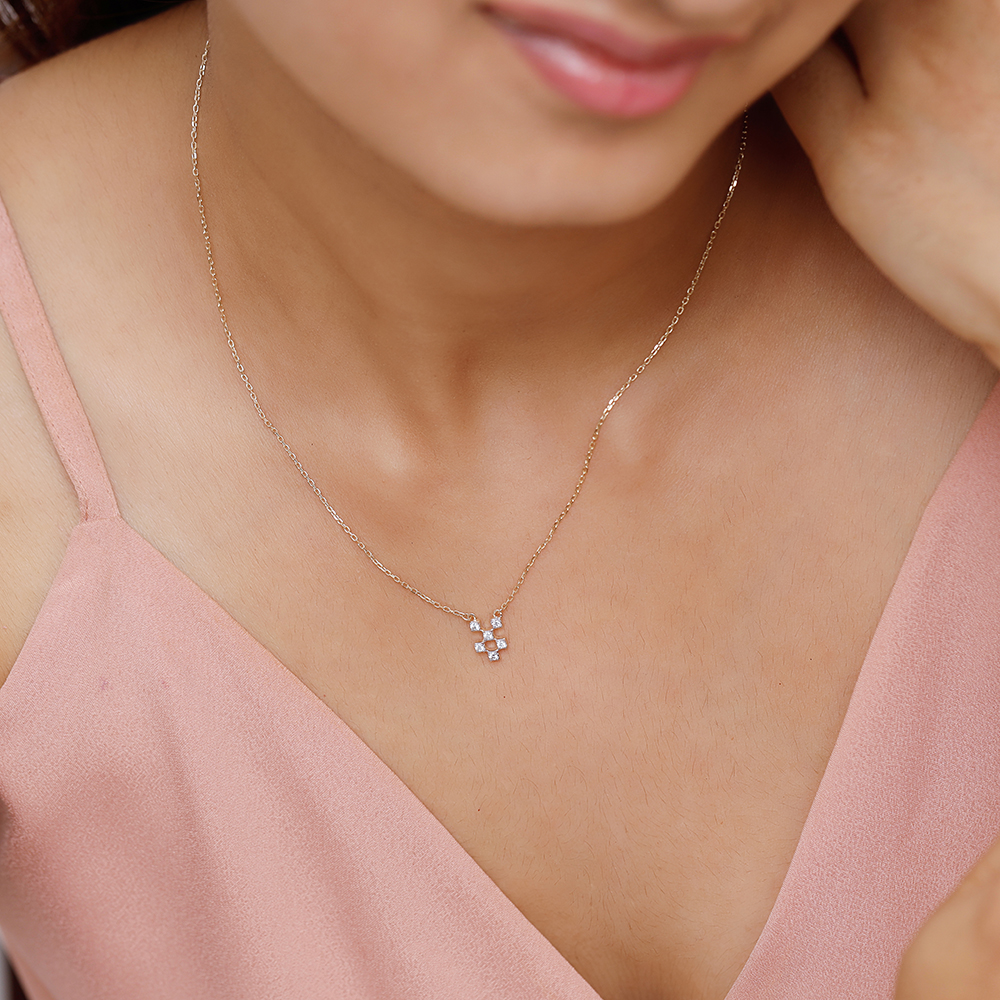 14KT Yellow Gold Summer Retreat Diamond Pendant with Chain,,hi-res image number null