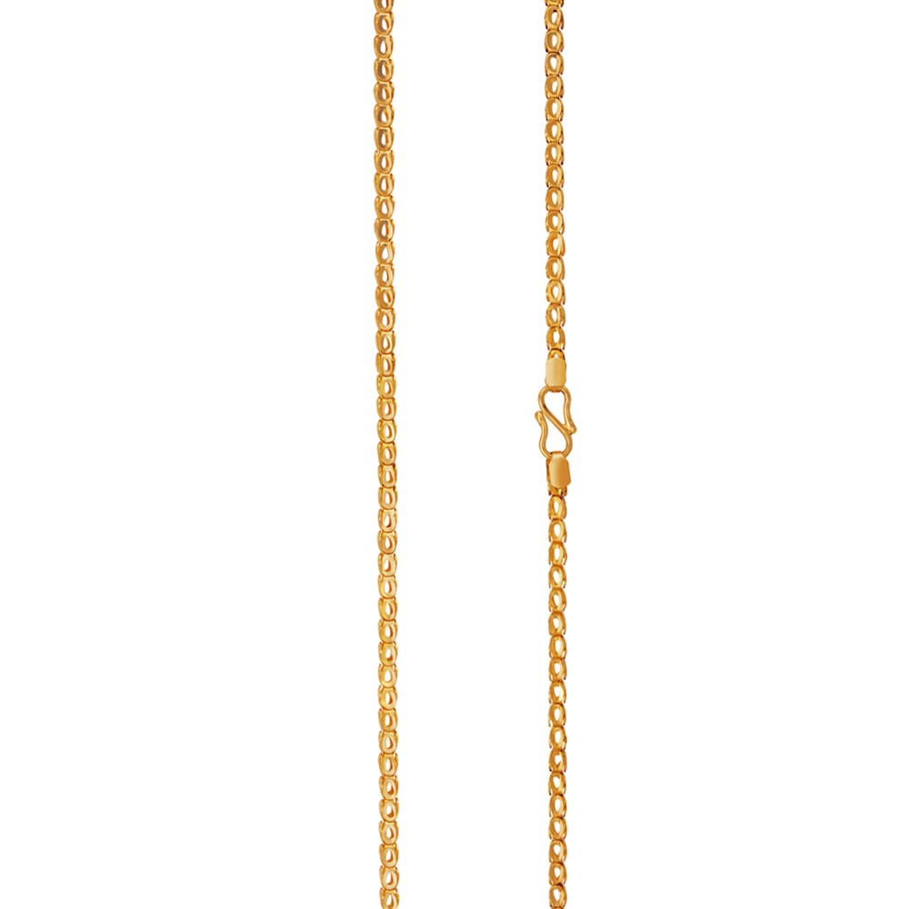 Grand 22 Karat Yellow Gold Looped Open Box Chain,,hi-res image number null