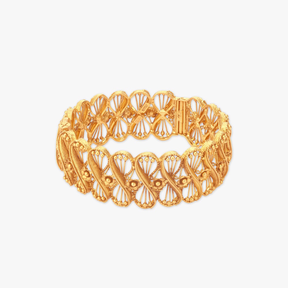 Kolka Symphony Choor Gold Bangles,,hi-res image number null
