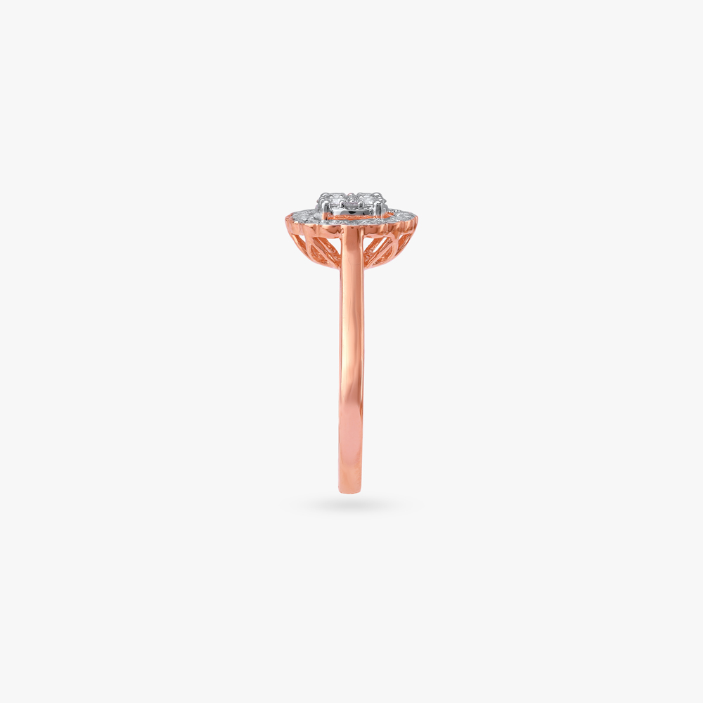 Scallop Halo Diamond Ring,,hi-res image number null