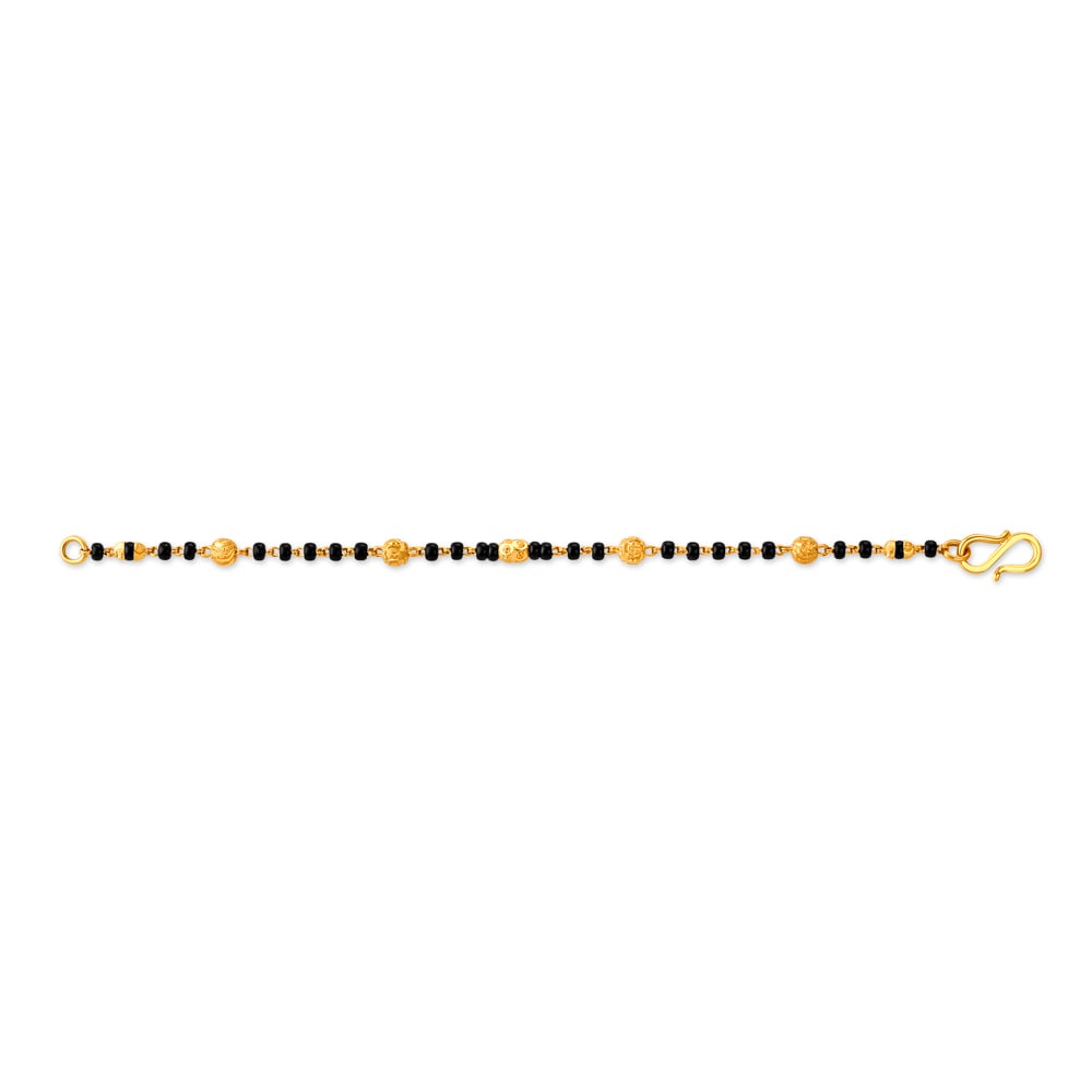 Classic Yellow Gold Mangalsutra Bracelet,,hi-res image number null