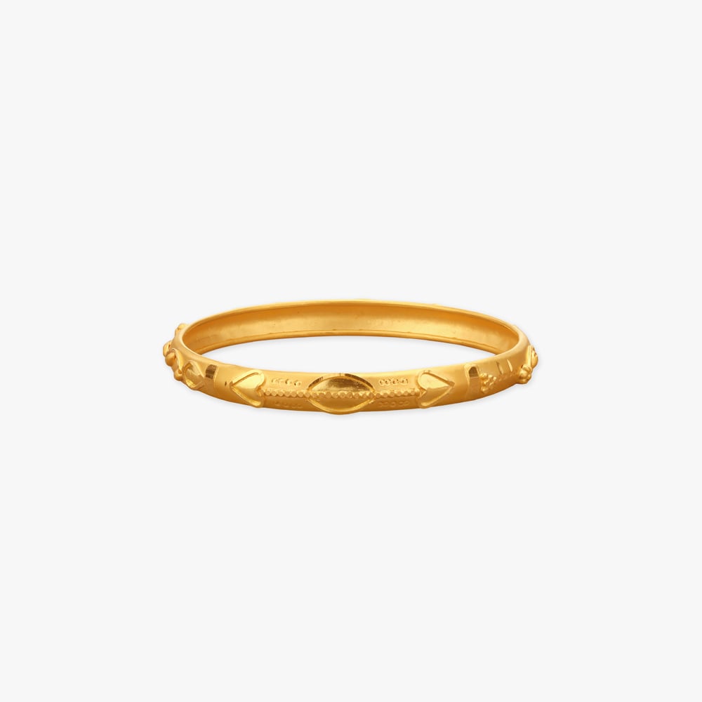 

Little Hearts Gold Bangle for Kids