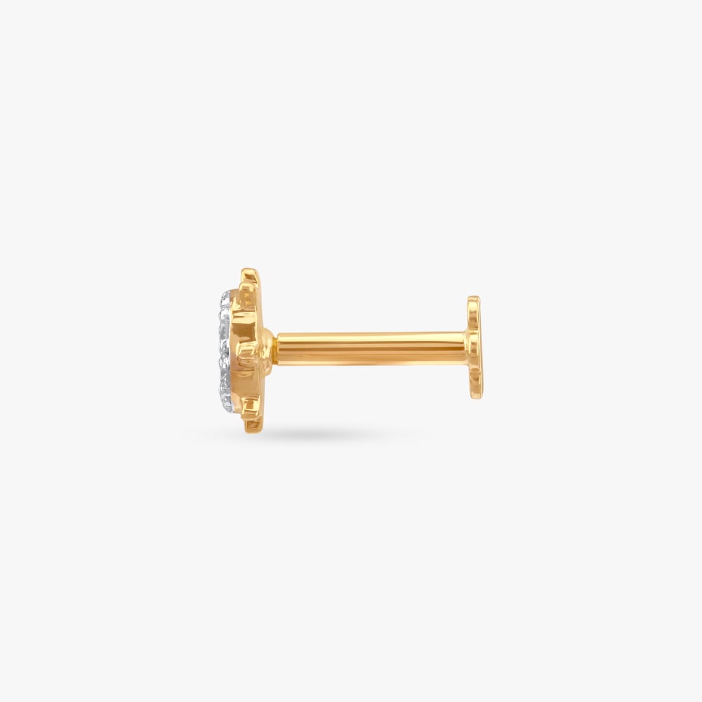 Sunlit Spark Diamond Nose Pin,,hi-res image number null