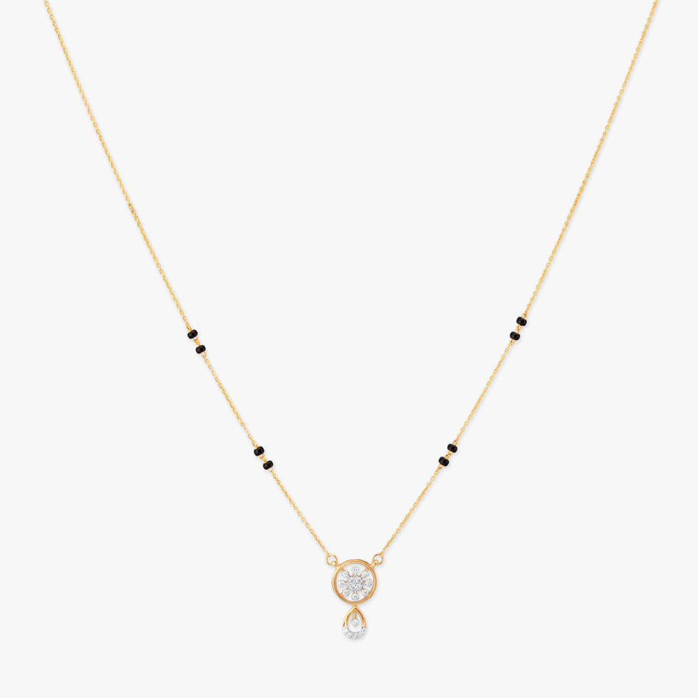 Orbit Bloom Diamond Mangalsutra,,hi-res image number null