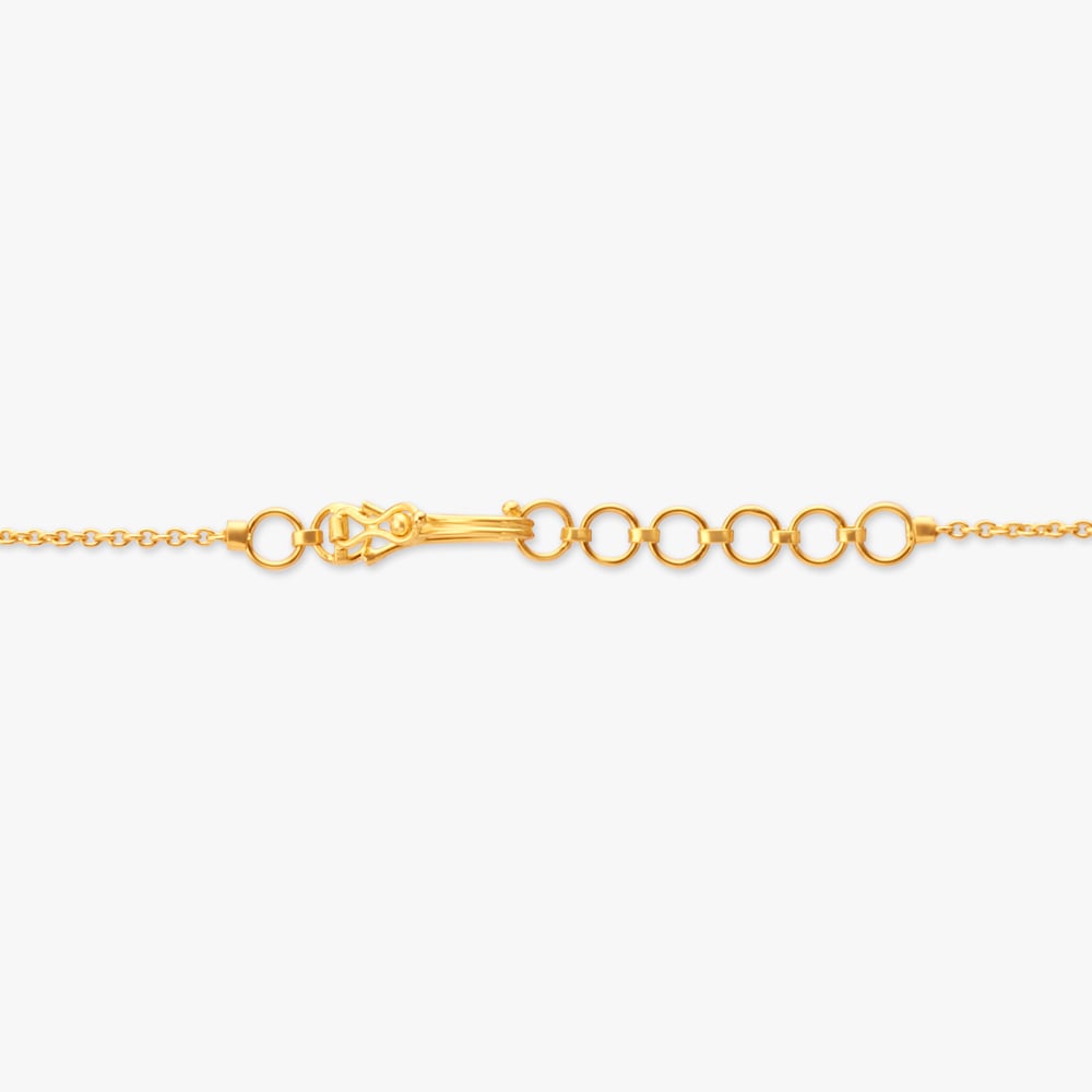 Elegant Gold Pendant with Chain and Earrings Set,,hi-res image number null